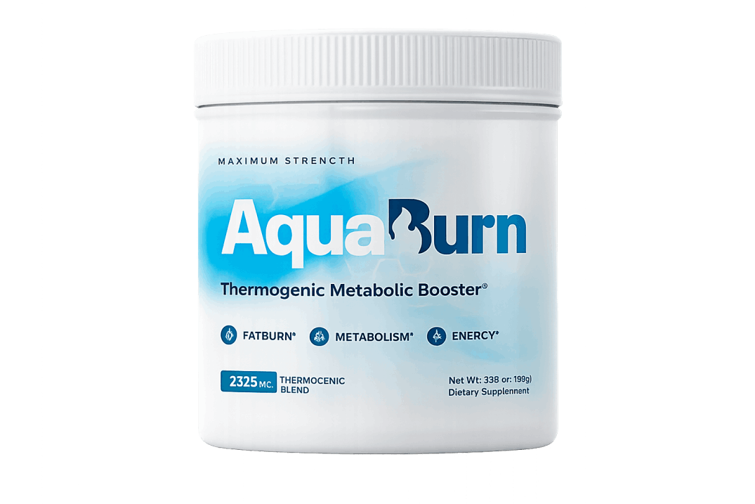 Aqua Burn supplement bottle – hydration fat burner
